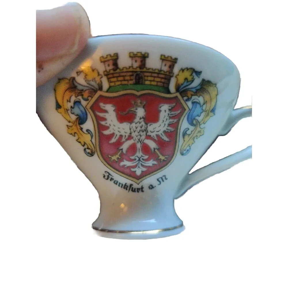 Vintage Porcelain Demitasse Cup & Saucer Arzberg Frankfurt